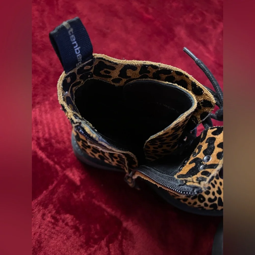Diane Von Furstenberg DVF In Charge Leopard Ankle Boots‎ 6.5 - Picture 11 of 16